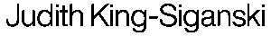 Judith King-Siganski logo