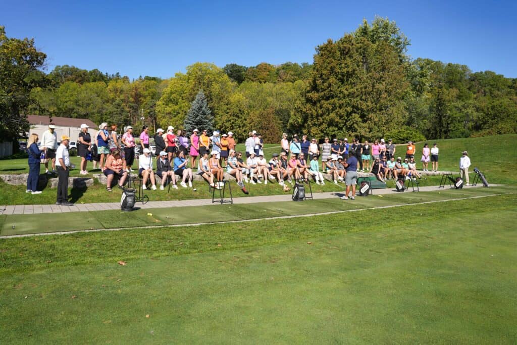 Group of women at a Smashing Nines event at Dundas Valley
